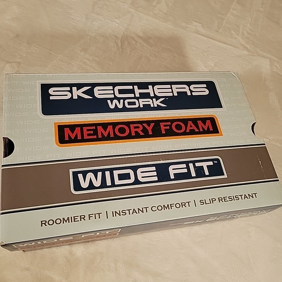 Skechers Work Nobrac 77221W/BLK Womens Slip Resistant Sneaker US Size 8 Wide - Picture 13 of 13